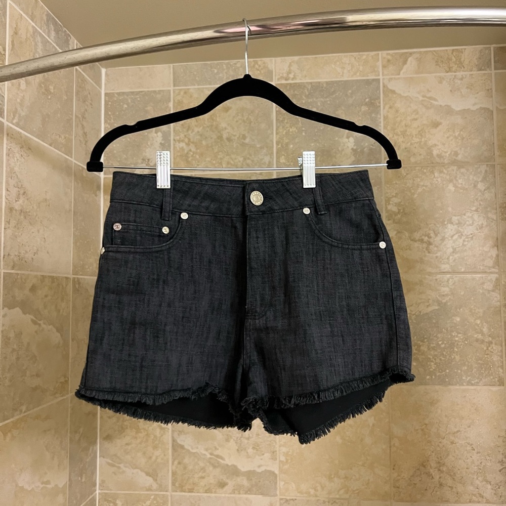 Sandro jean shorts fringe hem FR 38